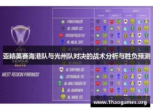 亚精英赛海港队与光州队对决的战术分析与胜负预测